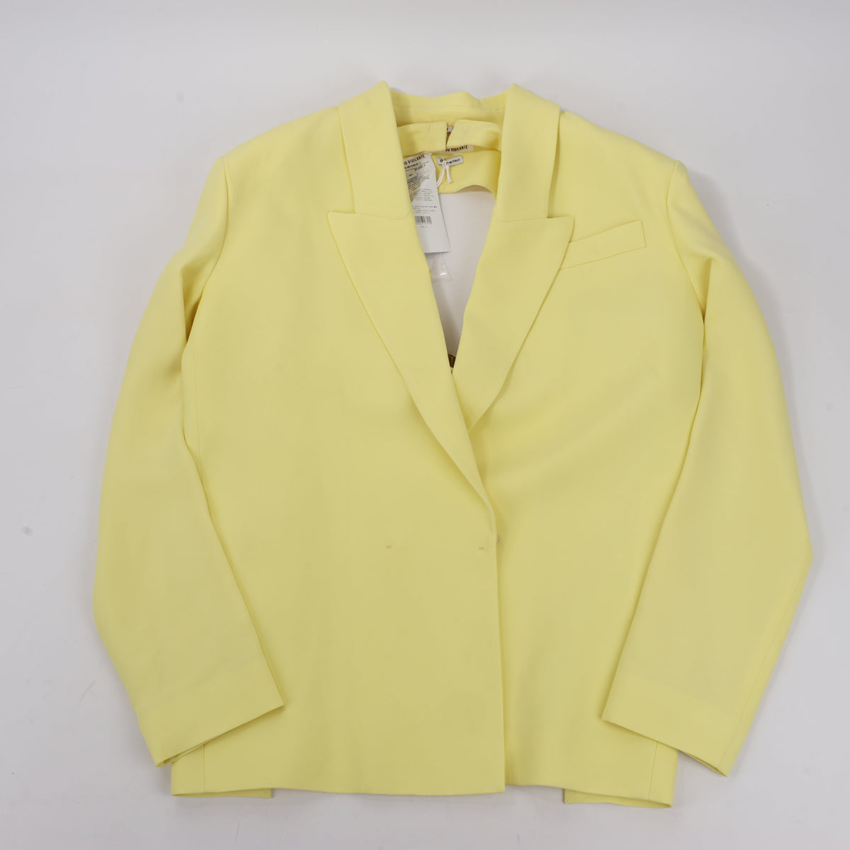 Alessandro Vigilante Yellow Blazer with Coordinating Bra Top, Size 44/40 IT