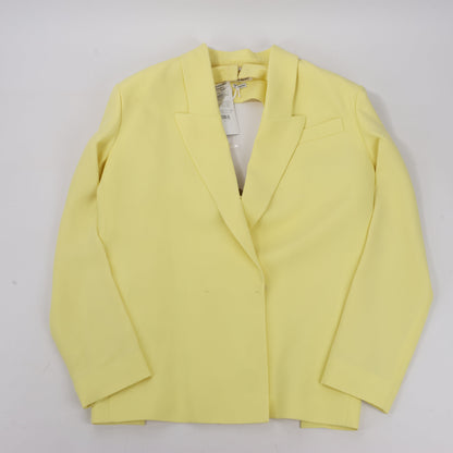 Alessandro Vigilante Yellow Blazer with Coordinating Bra Top, Size 44/40