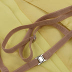 Alessandro Vigilante Yellow Blazer with Coordinating Bra Top, Size 44/40 IT