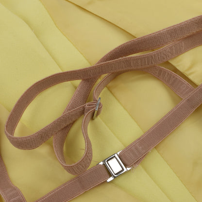 Alessandro Vigilante Yellow Blazer with Coordinating Bra Top, Size 44/40