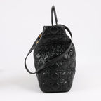 Dior Lady Dior Large Cannage Leather 2Way Handbag in Black
