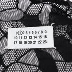 Maison Margiela Black Blazer with Lace Overlay, Size 40