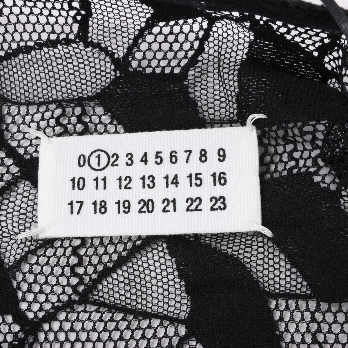 Maison Margiela Black Blazer with Lace Overlay, Size 40