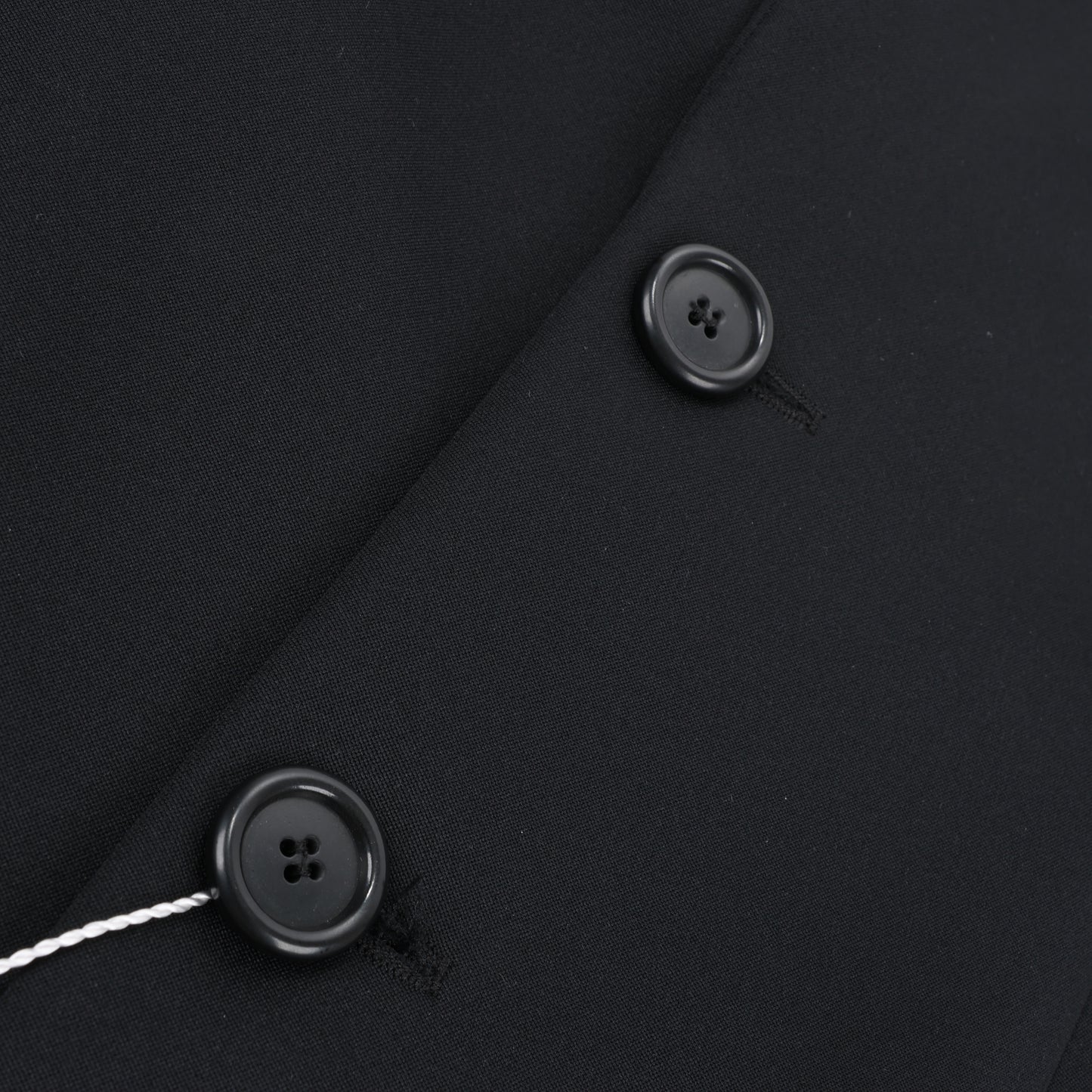 Blazer noir Maison Margiela avec superposition de dentelle, taille 40