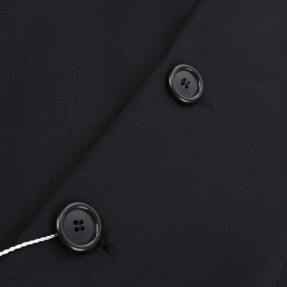 Blazer noir Maison Margiela avec superposition de dentelle, taille 40
