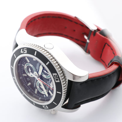 Breitling Superocean A73310 1322371 SS & Rubber QZ Black Dial Watch