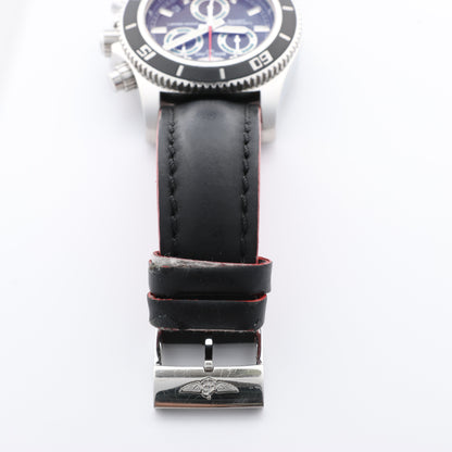 Breitling Superocean A73310 1322371 SS & Rubber QZ Black Dial Watch