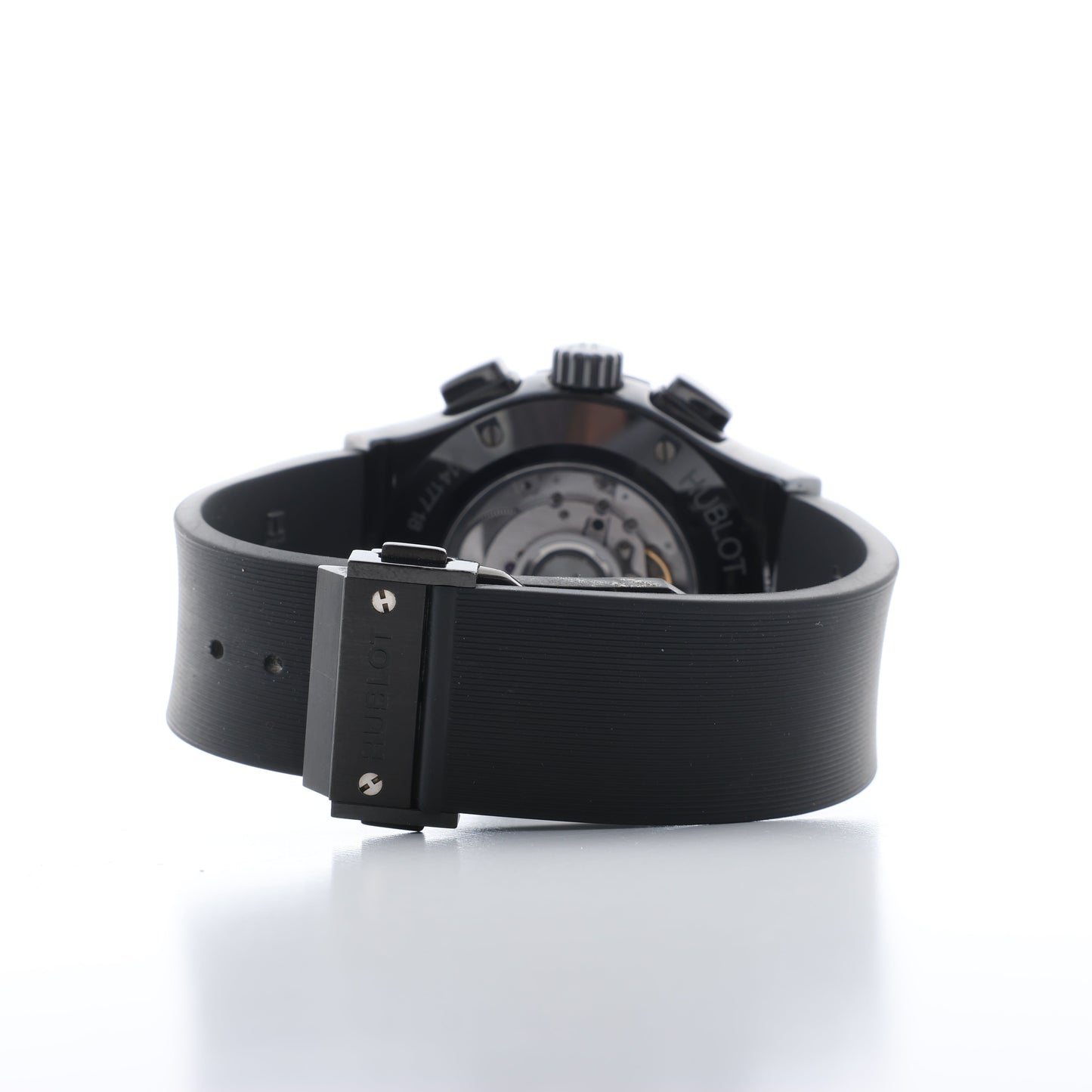 Montre Hublot Classic Fusion Black Magic 521.CM.1171.RX 1417718 Ti &amp; CE &amp; caoutchouc AT Cadran Noir