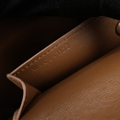 Celine Case Flap Leather Chain Shoulder Bag in Beige