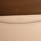 Celine Case Flap Leather Chain Shoulder Bag in Beige