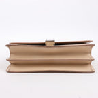 Celine Case Flap Leather Chain Shoulder Bag in Beige