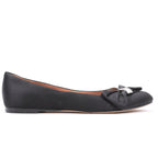 Giuseppe Zanotti Black Ballet Flats with Bow in Size 37 EU