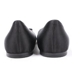 Giuseppe Zanotti Black Ballet Flats with Bow in Size 37 EU