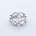 Cartier C Heart Diamond Ring 750(WG) 8.0g, Size 47 EU
