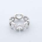 Cartier C Heart Diamond Ring 750(WG) 8.0g, Size 47 EU