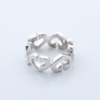 Cartier C Heart Diamond Ring 750(WG) 8.0g, Size 47 EU