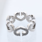Cartier C Heart Diamond Ring 750(WG) 8.0g, Size 47 EU