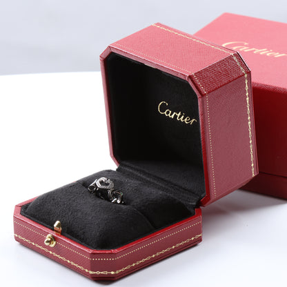 Cartier C Heart Diamond Ring 750(WG) 8.0g, Size 47 EU