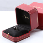 Cartier C Heart Diamond Ring 750(WG) 8.0g, Size 47 EU