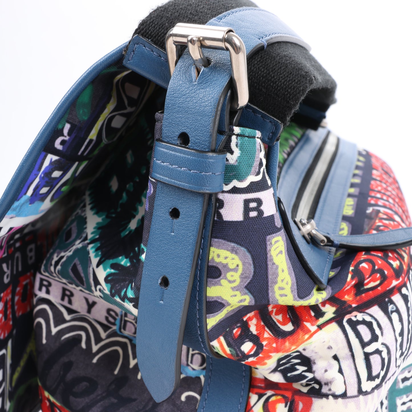 Burberry Graffiti Logo Printed Messenger Bag Multicolor