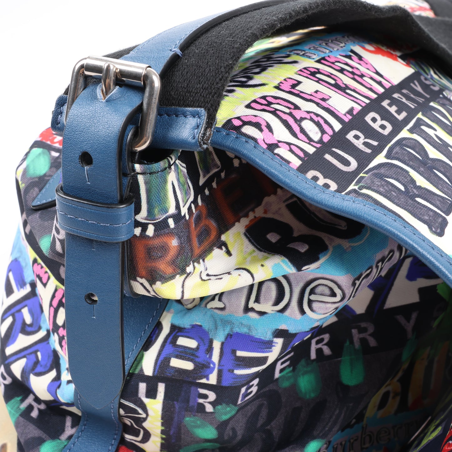 Burberry Graffiti Logo Printed Messenger Bag Multicolor