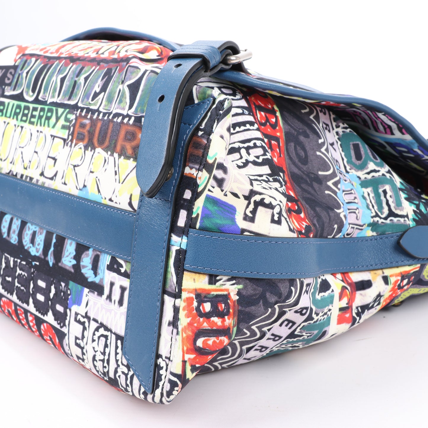Burberry Graffiti Logo Printed Messenger Bag Multicolor