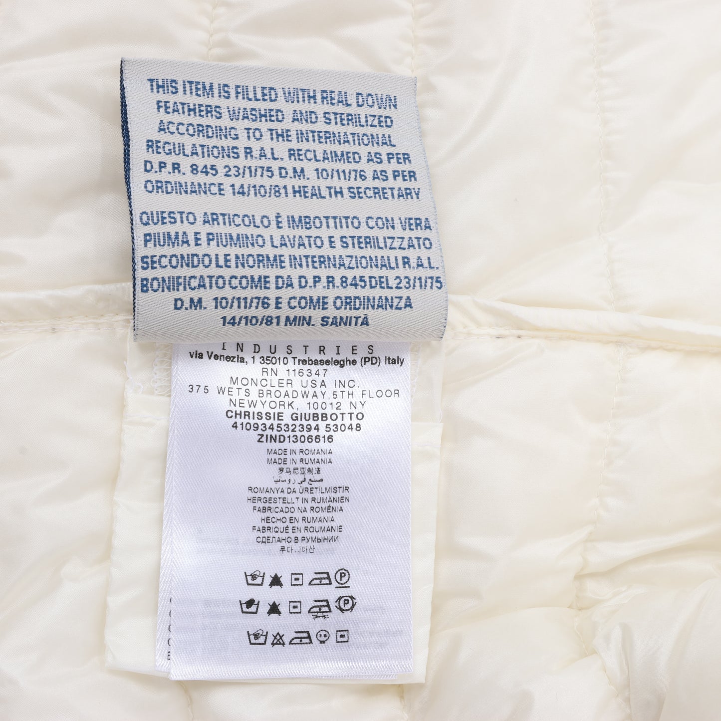 MONCLER Glycine Quilted Jacket, Size 3 M