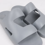 Bottega Veneta Rubber Band Sandals in Grey, Size 43 EU