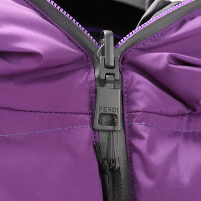 Fendi Purple Puffer Jacket, Size 44