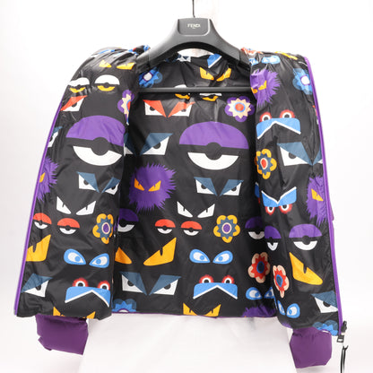 Fendi Purple Puffer Jacket, Size 44