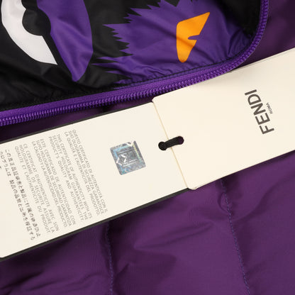 Fendi Purple Puffer Jacket, Size 44