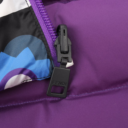 Fendi Purple Puffer Jacket, Size 44