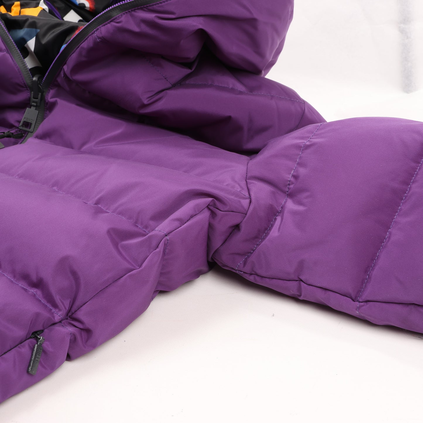 Fendi Purple Puffer Jacket, Size 44