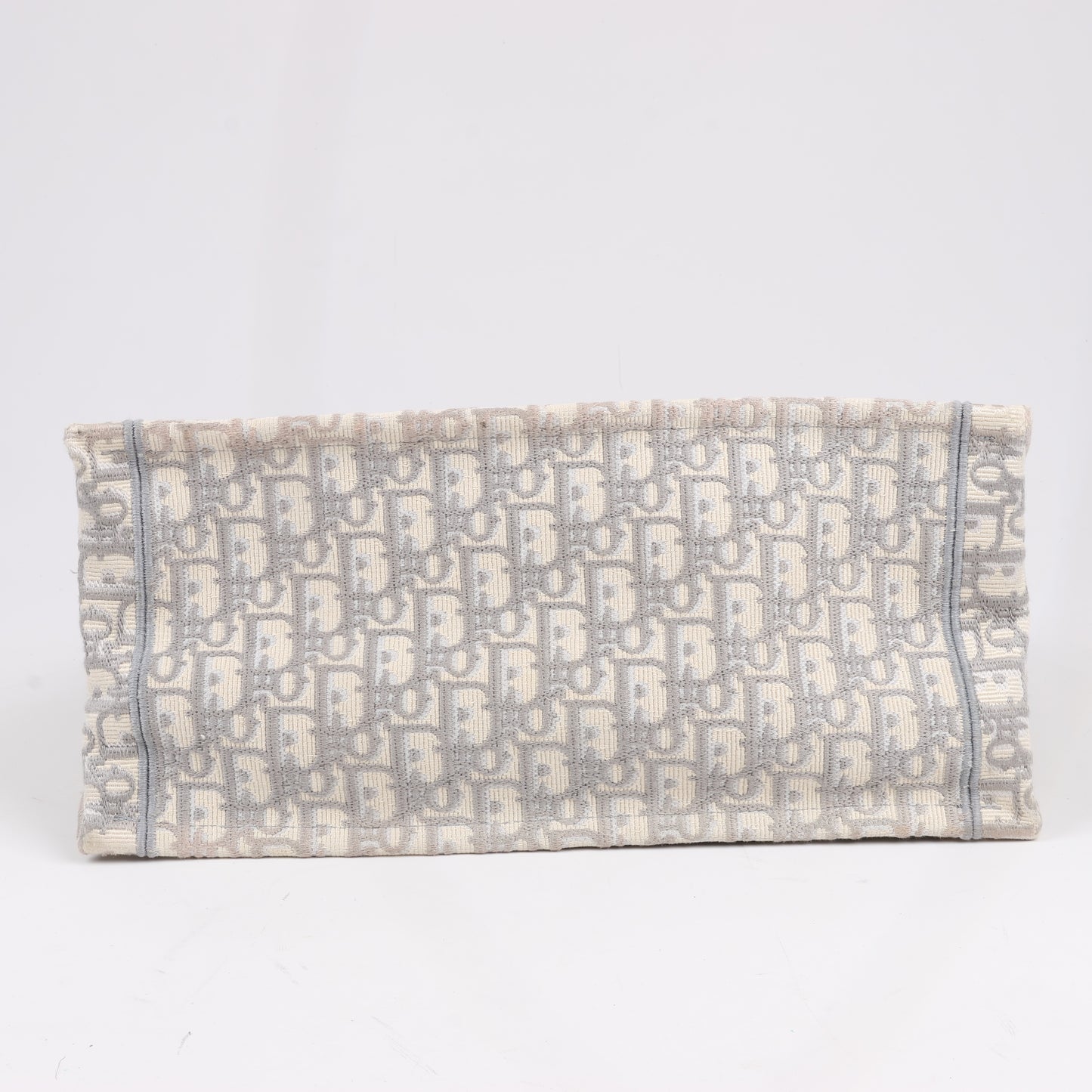 Dior Oblique Book Tote Canvas Tote Handbag in Gray / with scarf