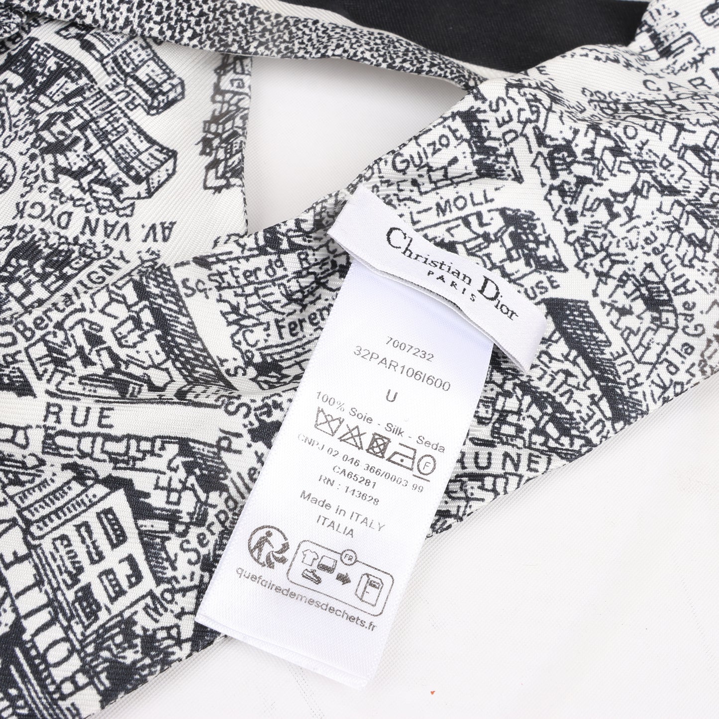 Dior Oblique Book Tote Canvas Tote Handbag in Gray / with scarf