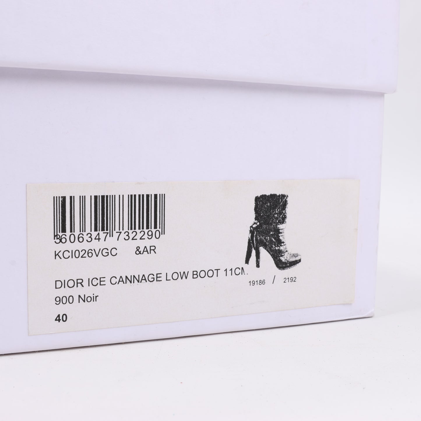 Bottes Dior en cuir noir Cannage Ice à revers en fourrure, pointure 40