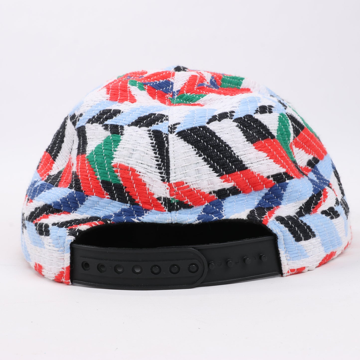 Chanel Tweed Woven Airline CC Cap Hut Rot Weiß Blau