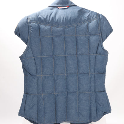 Veste sans manches en jean bleu Moncler Grenoble, taille 1 S 