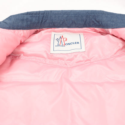 Veste sans manches en jean bleu Moncler Grenoble, taille 1 S 