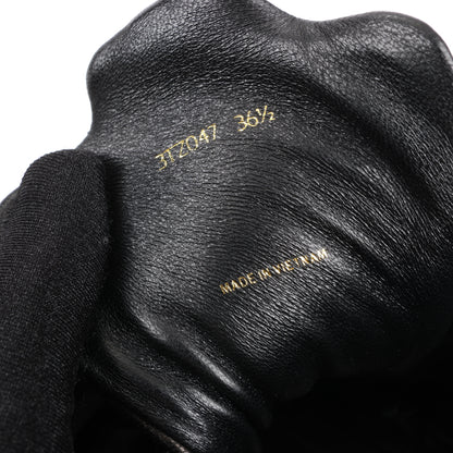 Baskets montantes en cuir noir PRADA Sport 3TZ047, pointure 36,5 EU