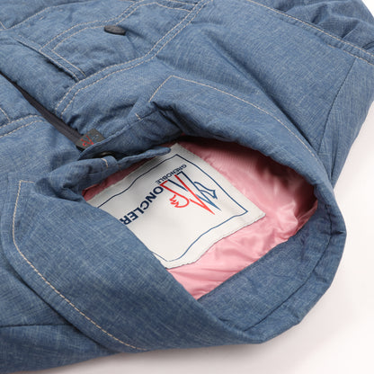 Veste sans manches en jean bleu Moncler Grenoble, taille 1 S 