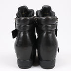 PRADA Sport Leather High-top Sneakers in Black 3TZ047, Size 36.5 EU