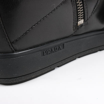 Baskets montantes PRADA Sport en cuir noir 3TZ047, pointure 36,5 EU