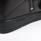 PRADA Sport Leather High-top Sneakers in Black 3TZ047, Size 36.5 EU