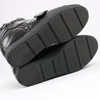 PRADA Sport Leather High-top Sneakers in Black 3TZ047, Size 36.5 EU