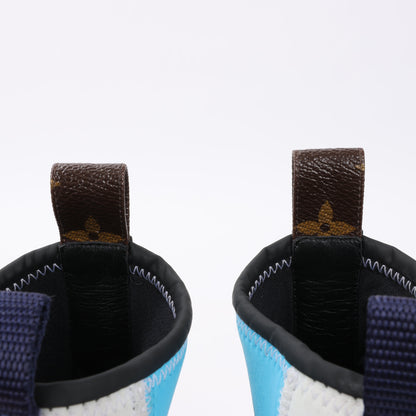 Louis Vuitton Neoprene Deep Sea Ankle Boot in Blue, Size 39 EU