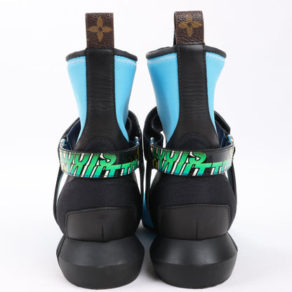 Louis Vuitton Neoprene Deep Sea Ankle Boot in Blue, Size 39 EU