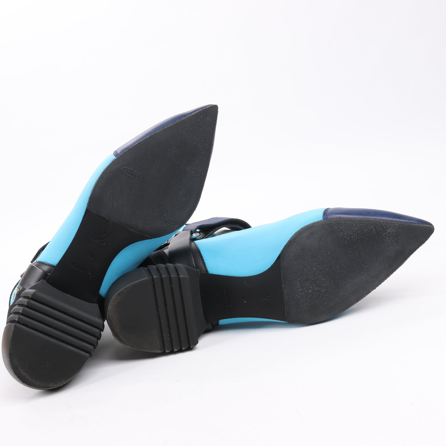 Louis Vuitton Neoprene Deep Sea Ankle Boot in Blue, Size 39 EU