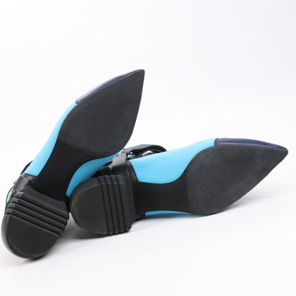 Louis Vuitton Neoprene Deep Sea Ankle Boot in Blue, Size 39 EU