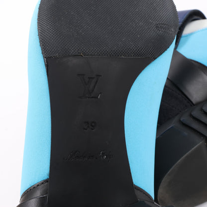 Louis Vuitton Neoprene Deep Sea Ankle Boot in Blue, Size 39 EU
